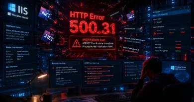 HTTP Error 500.31 ASP.NET Core runtime failed to load on IIS server